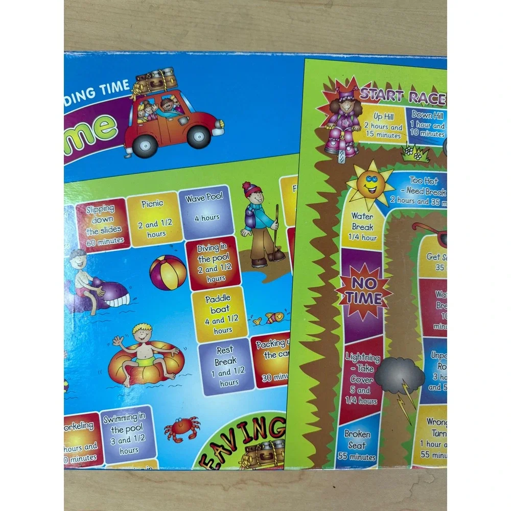 Hand on Math Board Game for Teaching Telling Time with Analog Clock Grades 2-5